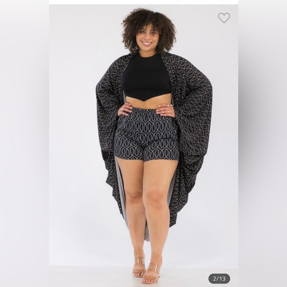 PLUS SIZE 2 piece short set sizes XL-3X